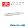 MEAN WELL SPWM-150-24DA2 151.2W 24V CV LED Driver 6.3A - SPWM-150-24DA2 - powersupplymall.com
