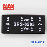 Mean Well SRS-0505 DC-DC Converter - 0.5W - 4.5~5.5V in 5V out - SRS-0505 - powersupplymall.com