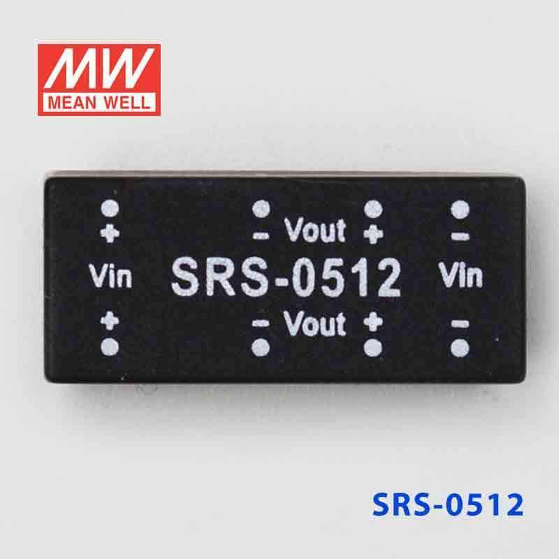 Mean Well SRS-0512 DC-DC Converter - 0.5W - 4.5~5.5V in 12V out - SRS-0512 - powersupplymall.com
