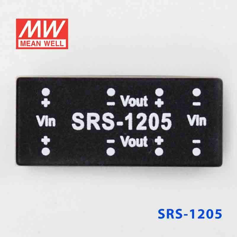 Mean Well SRS-1205 DC-DC Converter - 0.5W - 10.8~13.2V in 5V out - SRS-1205 - powersupplymall.com