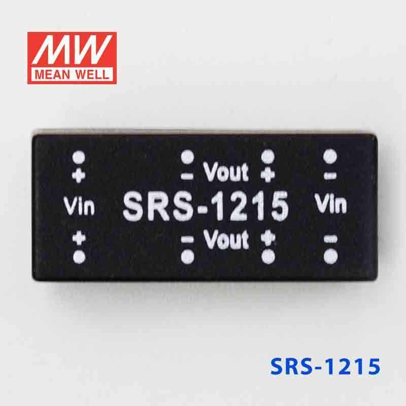 Mean Well SRS-1215 DC-DC Converter - 0.5W - 10.8~13.2V in 15V out - SRS-1215 - powersupplymall.com