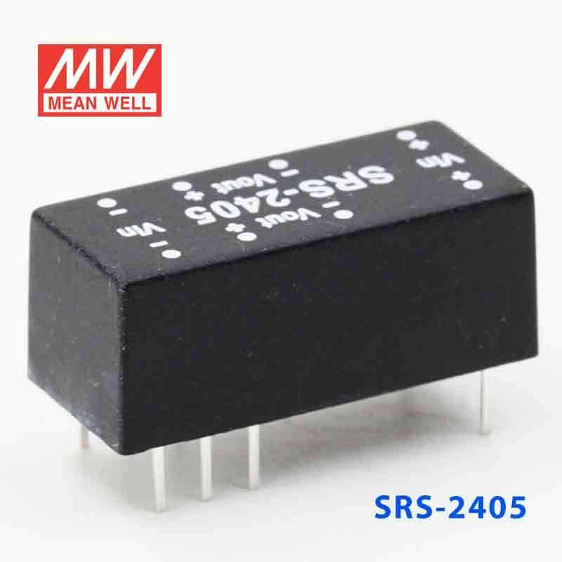 Mean Well SRS-2405 DC-DC Converter - 0.5W - 21.6~26.4V in 5V out - SRS-2405 - powersupplymall.com