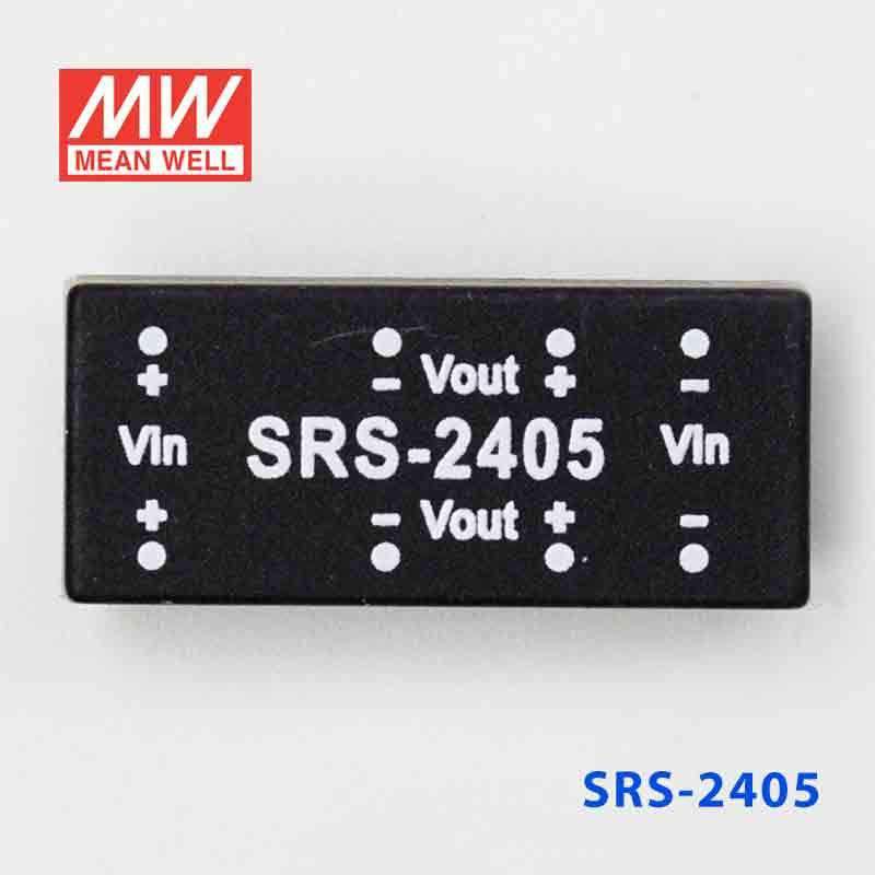 Mean Well SRS-2405 DC-DC Converter - 0.5W - 21.6~26.4V in 5V out - SRS-2405 - powersupplymall.com