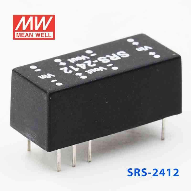 Mean Well SRS-2412 DC-DC Converter - 0.5W - 21.6~26.4V in 12V out - SRS-2412 - powersupplymall.com