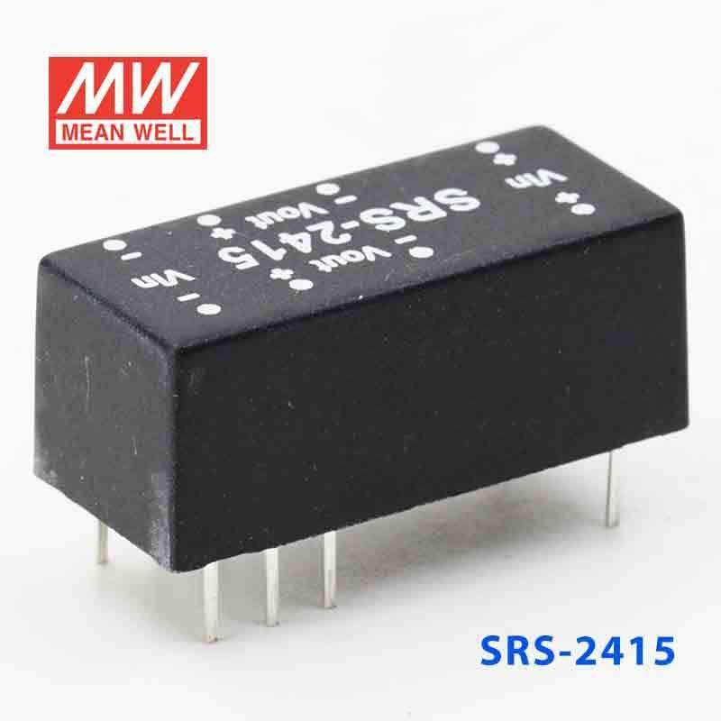 Mean Well SRS-2415 DC-DC Converter - 0.5W - 21.6~26.4V in 15V out - SRS-2415 - powersupplymall.com