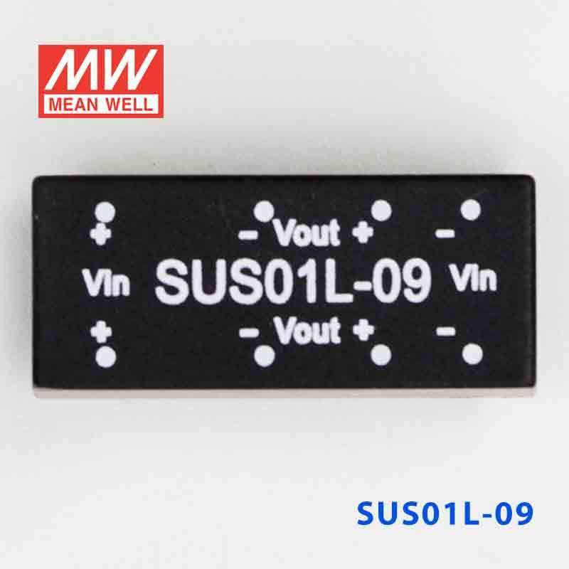 Mean Well SUS01L-09 DC-DC Converter - 1W - 4.5~5.5V in 9V out - SUS01L-09 - powersupplymall.com