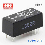 Mean Well SUS01L-12 DC-DC Converter - 1W - 4.5~5.5V in 12V out - SUS01L-12 - powersupplymall.com