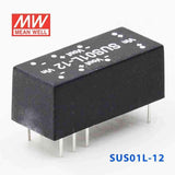 Mean Well SUS01L-12 DC-DC Converter - 1W - 4.5~5.5V in 12V out - SUS01L-12 - powersupplymall.com