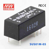 Mean Well SUS01M-05 DC-DC Converter - 1W - 10.8~13.2V in 5V out - SUS01M-05 - powersupplymall.com