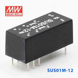 Mean Well SUS01M-12 DC-DC Converter - 1W - 10.8~13.2V in 12V out - SUS01M-12 - powersupplymall.com
