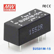 Mean Well SUS01M-15 DC-DC Converter - 1W - 10.8~13.2V in 15V out - SUS01M-15 - powersupplymall.com