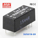 Mean Well SUS01N-09 DC-DC Converter - 1W - 21.6~26.4V in 9V out - SUS01N-09 - powersupplymall.com
