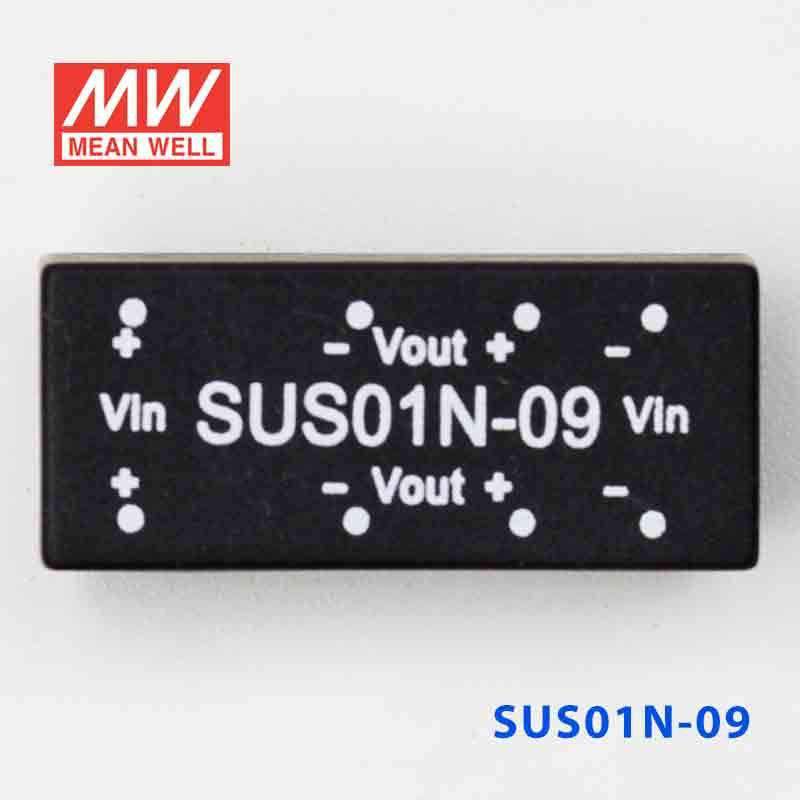 Mean Well SUS01N-09 DC-DC Converter - 1W - 21.6~26.4V in 9V out - SUS01N-09 - powersupplymall.com