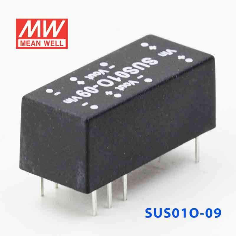 Mean Well SUS01O-09 DC-DC Converter - 1W - 43.2~52.8V in 9V out - SUS01O-09 - powersupplymall.com
