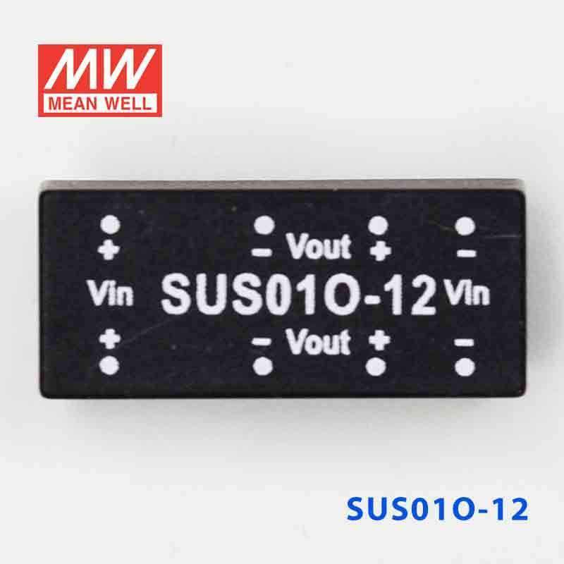 Mean Well SUS01O-12 DC-DC Converter - 1W - 43.2~52.8V in 12V out - SUS01O-12 - powersupplymall.com