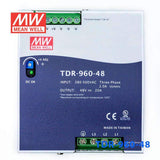Mean Well TDR-960-48 Single Output Industrial Power Supply 960W 48V 20A - DIN Rail - TDR-960-48 - powersupplymall.com