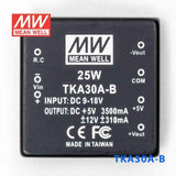 Mean Well TKA30A-B DC-DC Converter - 25W - 9~18V in 5V out - TKA30A-B - powersupplymall.com