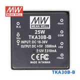 Mean Well TKA30B-B DC-DC Converter - 25W - 18~36V in ±12V out - TKA30B-B - powersupplymall.com