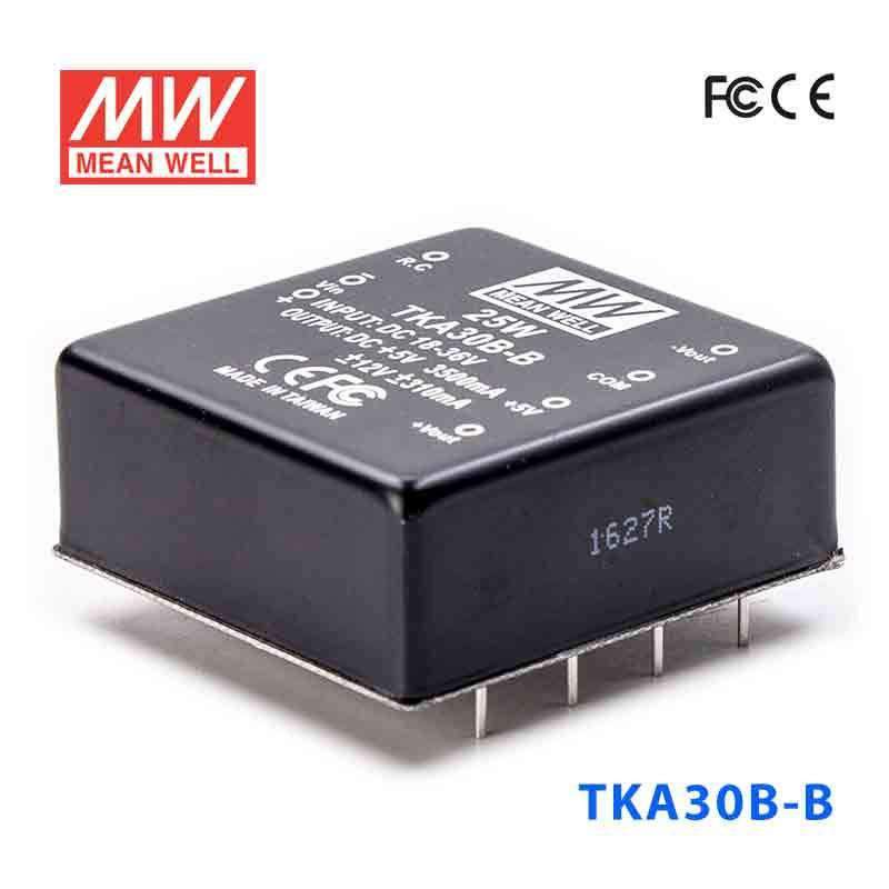 Mean Well TKA30B-B DC-DC Converter - 25W - 18~36V in ±12V out - TKA30B-B - powersupplymall.com