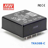 Mean Well TKA30B-C DC-DC Converter - 25W - 18~36V in ±12V out - TKA30B-C - powersupplymall.com