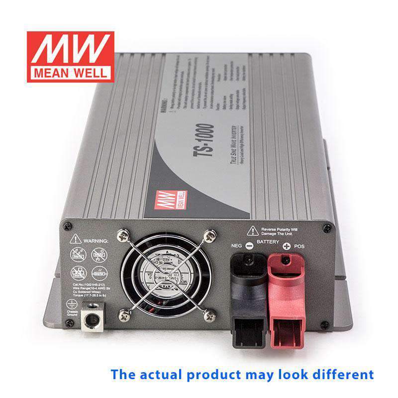 Mean Well TS-1000-248C True Sine Wave 1000W 48VDC to 230VAC 4.3A - DC-AC Power Inverter - TS-1000-248C - powersupplymall.com