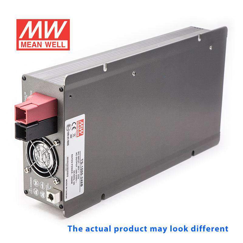 Mean Well TS-1000-248C True Sine Wave 1000W 48VDC to 230VAC 4.3A - DC-AC Power Inverter - TS-1000-248C - powersupplymall.com