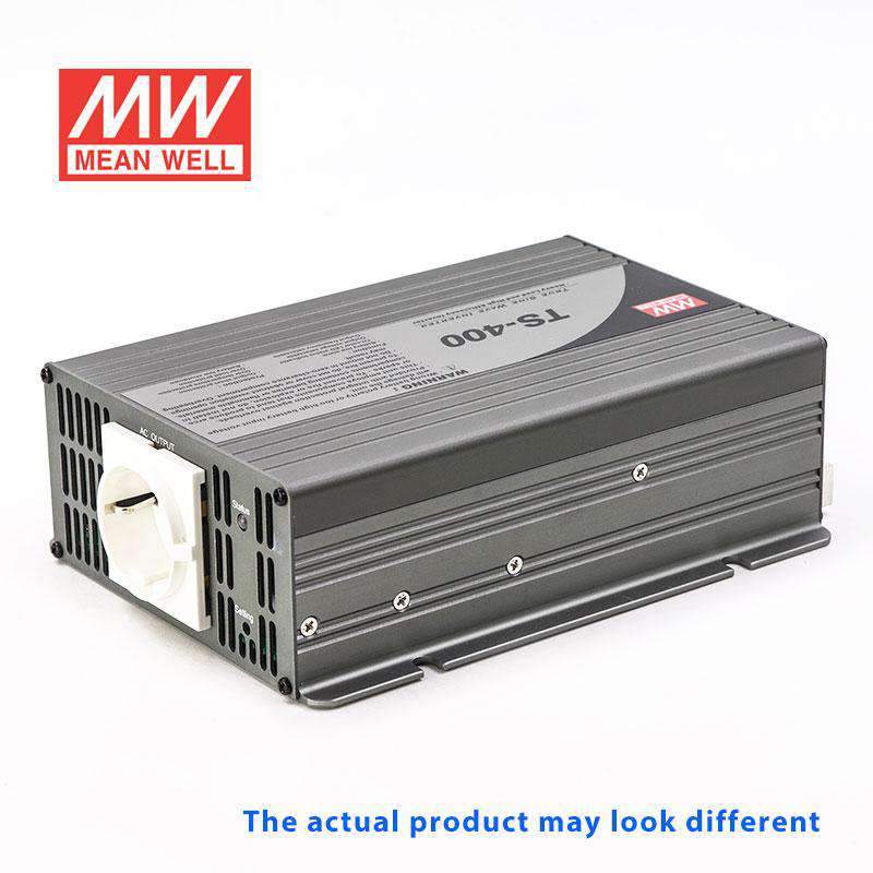 Mean Well TS-400-212C True Sine Wave 400W 12VDC to 230VAC 1.7A - DC-AC Power Inverter - TS-400-212C - powersupplymall.com