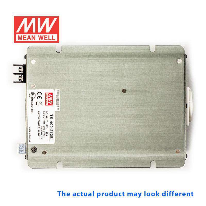 Mean Well TS-400-212C True Sine Wave 400W 12VDC to 230VAC 1.7A - DC-AC Power Inverter - TS-400-212C - powersupplymall.com