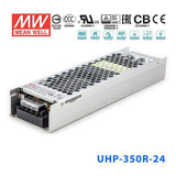 Mean Well UHP-350R-24 Power Supply 350.4W 24V - Redundant 14.6A - UHP-350R-24 - powersupplymall.com