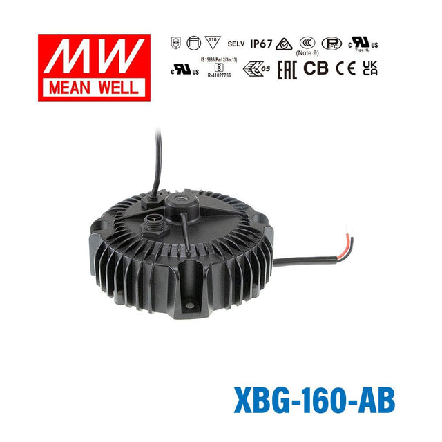 Mean Well XBG - 160 - AB Power Supply 160W - Adjustable - XBG-160-AB - powersupplymall.com