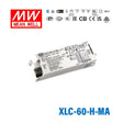 Mean Well XLC-60-H-MA LED Driver 60W 1400mA 9~54V Constant Power, Current Setting by Dip Switch, Matter Wireless Dimming - XLC-60-H-MA - powersupplymall.com