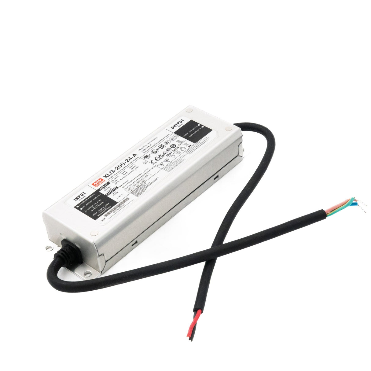 Mean Well XLG-200-24-A Power Supply 200W 24V - Adjustable 8.3A - XLG-200-24-A - powersupplymall.com