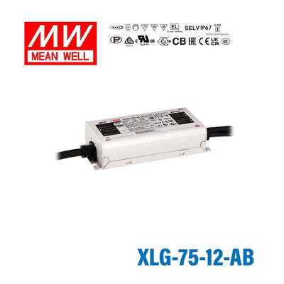 Mean Well XLG-75-12-AB Power Supply 75W 12V - Adjustable and Dimmable 5A