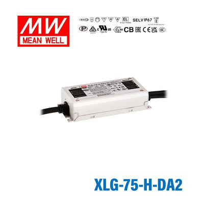 Mean Well XLG-75-H-DA2 Power Supply 75.6W 1400mA - DALI2 Dimmable