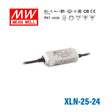 Mean Well XLN-25-24 LED Driver 25.2W 24V IP67 1.05A - XLN-25-24 - powersupplymall.com