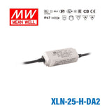 Mean Well XLN-25-H-DA2 LED Driver 25W 700mA 9~54V Constant Power IP67, DALI2 + Push Dimming, NFC Current Setting - XLN-25-H-DA2 - powersupplymall.com