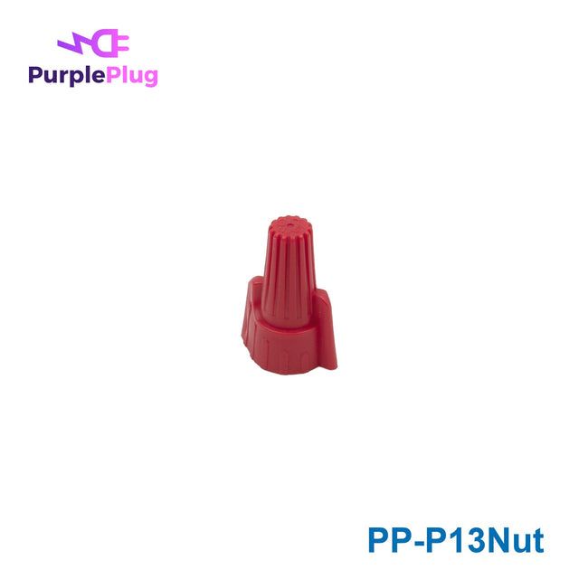 Purple Plug Wire Connector Nut 18 - 8AWG, P13 Terminal, 300V Rated - PP-P13Nut - powersupplymall.com