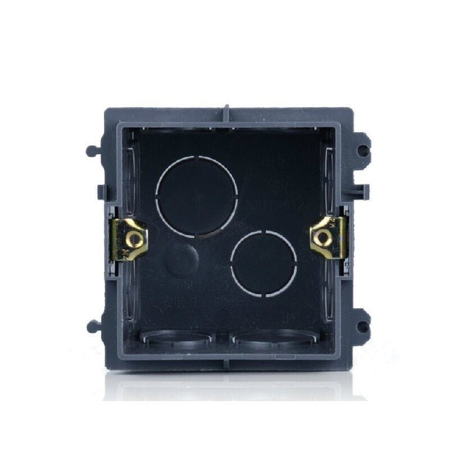 Type 86 Mounting Flush Box for D, DX, E, EX series Touch Controller Black - FB-86-BLK - powersupplymall.com