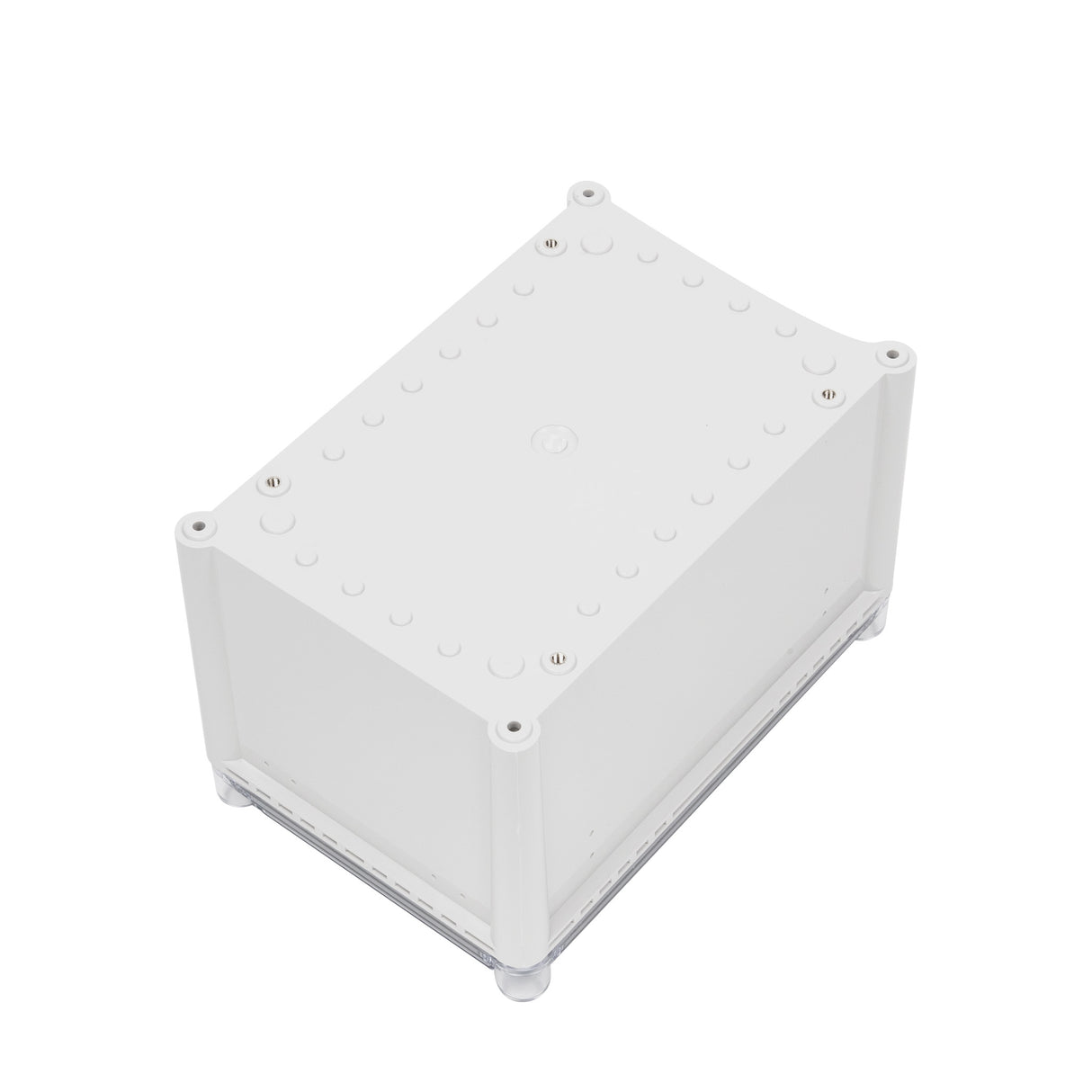 Boxco S-Series 7.48 x 11.02 x 7.09 Inches(190x280x180mm) Plastic Enclosure, IP67, IK08, ABS, Transparent Cover, Screw Type