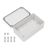 Boxco S-Series 5.91 x 9.84 x 3.94 Inches(150x250x100mm) Plastic Enclosure, IP67, IK08, ABS, Transparent Cover, Screw Type