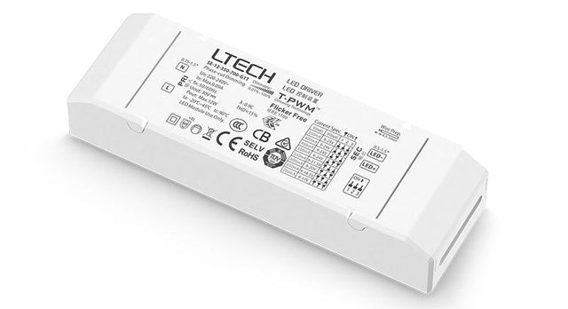 LTECH SE-12-350-700-G1T 12W 350mA ~ 700mA CC Triac LED Driver - Selectable Output - SE-12-350-700-G1T - powersupplymall.com